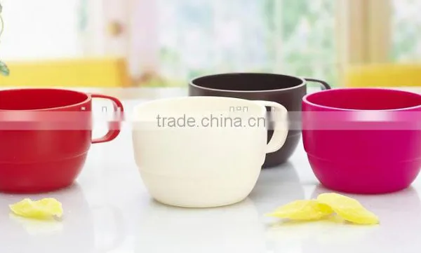 Candy Color Customized Lovely Promotional Plastic Milk Tooth Cup With Handle photo-2