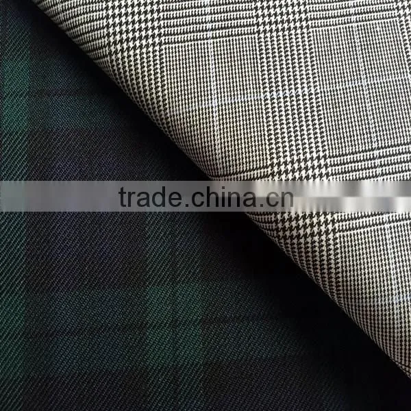 45% Wool 55% Polyester Checked Fabric for School Uniform photo-4