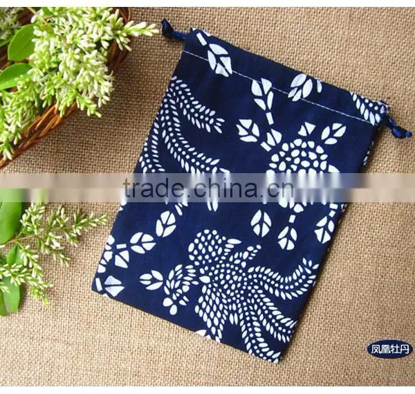 High Quality Calico Drawstring Bag Wholesale photo-4