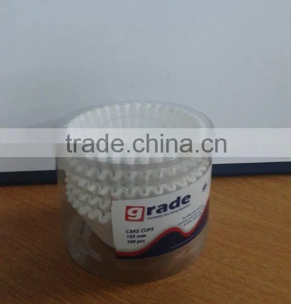 Retail Tube Greaseproof Paper Baking Cups