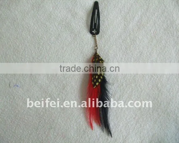 Mini Metal Feather Colored Cute Animal Hair Clips