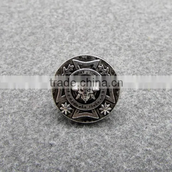 2016 Cool Ghost Face Metal Shank Button photo-4