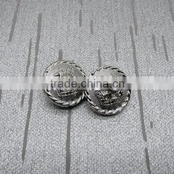 Silver Shields Alloy Sewing Button Metal Buttons photo-2