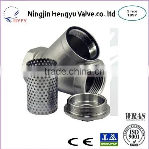 Y Type Stainless Steel Strainer With Thread End