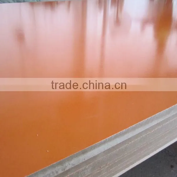 Shinning/Light Orange Color Melamine MDF Board