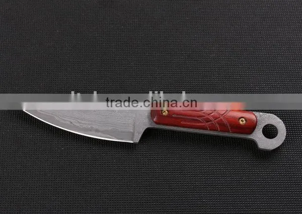 OEM Small Damascus Blanks Tactical Full Tang Knife photo-4