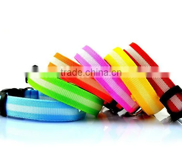 Dog Led Collar Nylon and Leash