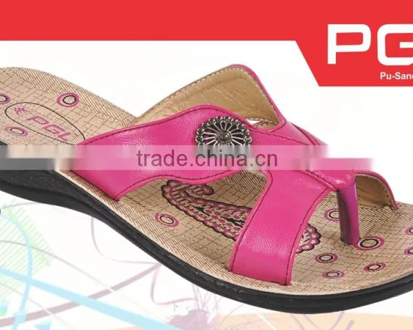 Hot Selling Women Slipper pu Sole Best Range Ladies Shoes With Fate Sole Sandal