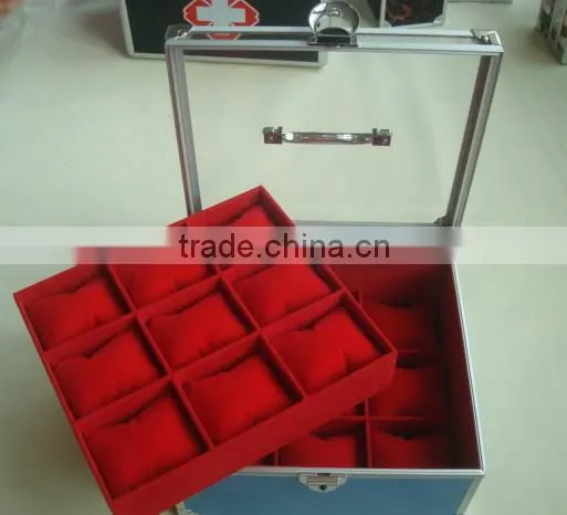 Personalized Watch Case,watch Case Trolley,aluminum Luxury Wooden Watch Box photo-3