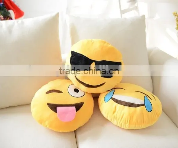 Wholesale Plush Pillow Soft Emoji Neck Pillow Fun Lovely Gift for Children and Girls