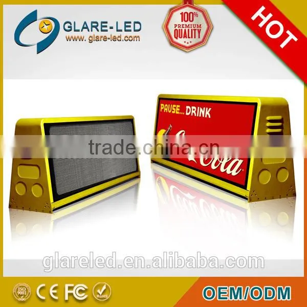 Hot Sale P5 Double Side 3G Led Double Side Led Taxi Top Advertising photo-3