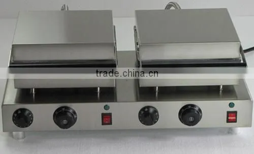 Double Head 220v Commercial Electric Rectangle Cone Waffle Baker _round Waffle Maker photo-2