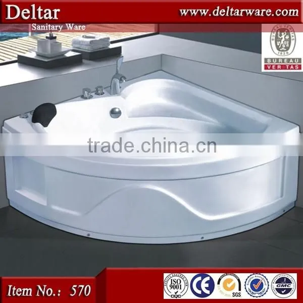 Massage Bathtub Price, Double Whirlpool Bathtubs, China Bathtub With Arm and Head Rest photo-4