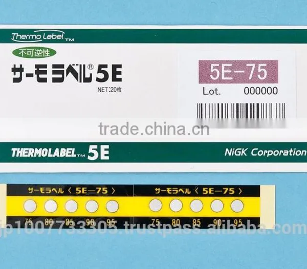 Temperature indicator label outdoor use/5 Level/Waterproof