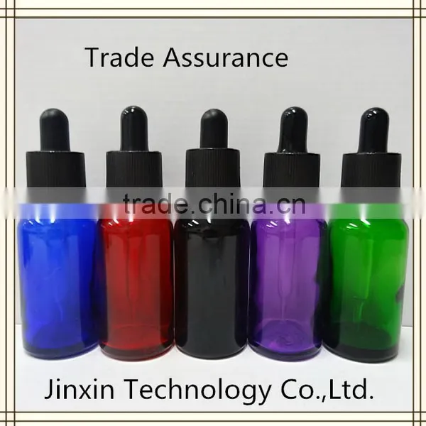 30ml Faded Color Glass Dropper Empty e Liquid Bottle With Childproof Tamper Proof Cap photo-2
