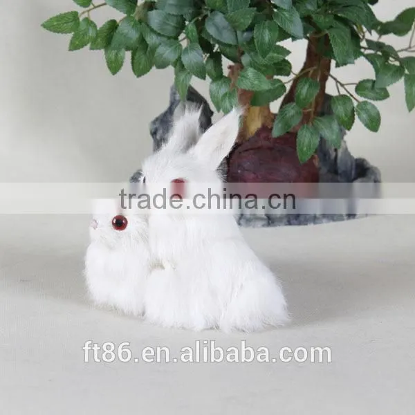 Replica Easter Realistic Bunny Handmade Plush Toy Animal photo-2