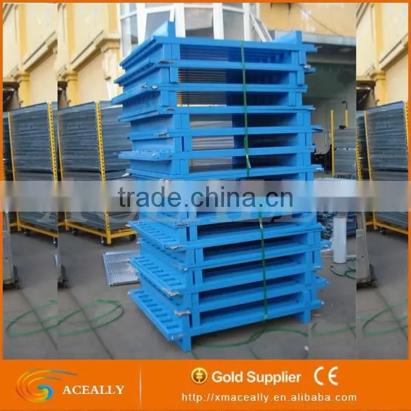 Galvanized Steel Pallet Rack Heavy Duty Capacity Pallet Metal Pallets With Side photo-2