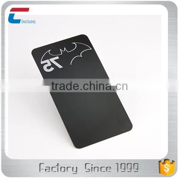 Good Qualitity Customized Etched and Filling Color Matte Black Metal Card photo-4