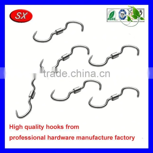 Custom Meat Hook Refrigerator Truck Double Stainless Steel Trolley Hooks photo-6