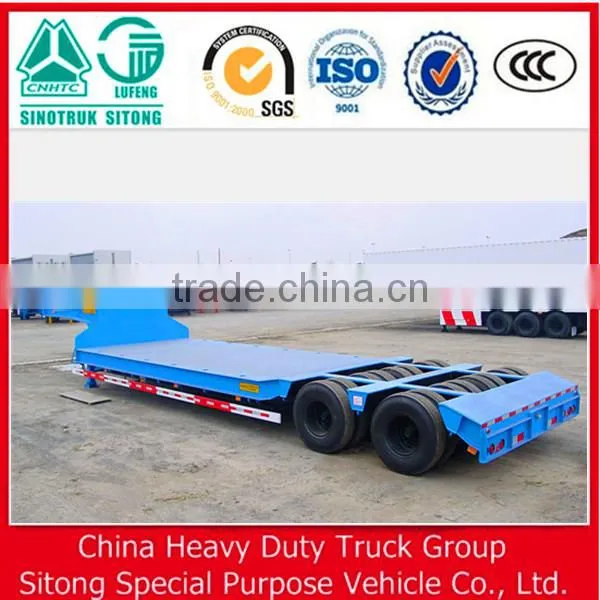 New Double Tire 60 Tons Low Bed/Lowboy Truck Semi Trailer photo-4