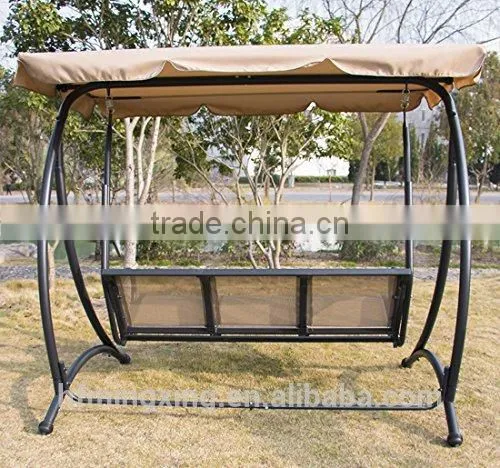 Outdoor Garden Yard 3 Person Canopy Swing Hammock Chair photo-2