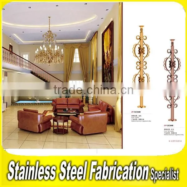 Modern Design Carving Decorative Indoor Aluminum Stair Baluster photo-2
