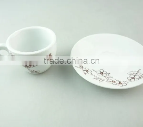 Decorated Porcelain Coffee Cup and Saucer , Cheap Cup and Saucer for Wholesale photo-2