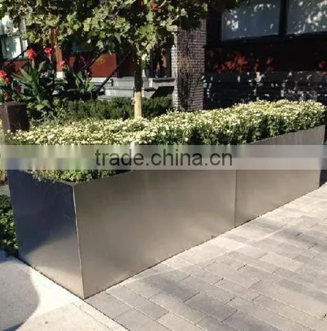 Steel Cube Planter With Powder Coated / Metal Flower Pots photo-5