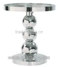 Competitive Price Round Shape Design Stainless Steel Side Corner Living Room Table photo-2