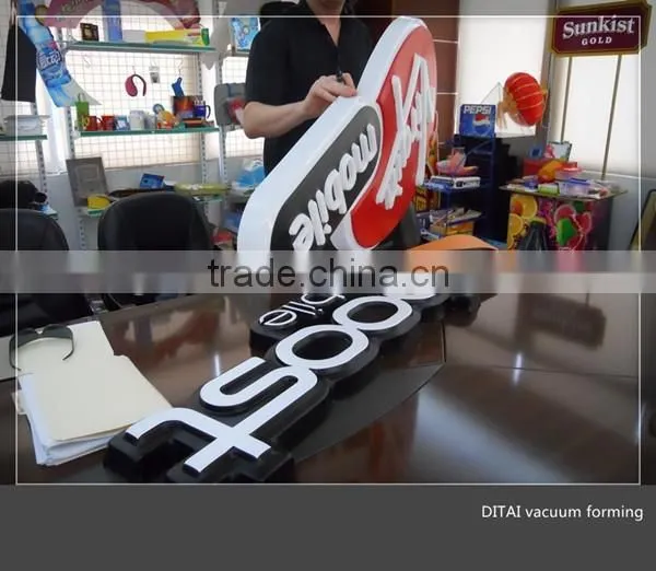 DITAI Produce Plastic Thermoforming Outdoor Advertising Lightbox
