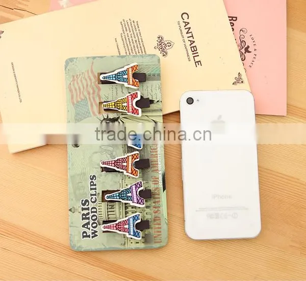 Wooden Eiffel Tower Photo Clip Holder,memo Clip photo-4