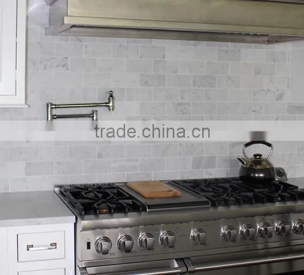 Best Selling Interior Decoration Natural Stone White Marble Wall Tile Price photo-2