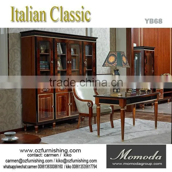 YB68 Hot Sale High Quality Antique Large Red Solid Wood Armoire photo-3