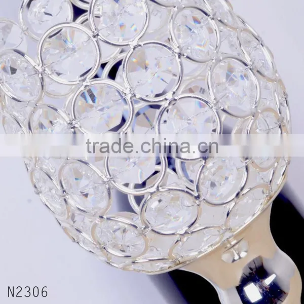 New Type Metal Plated Candle Holder With Crystal for Home Part Decorative Candlestick Stand Free Shipping photo-4