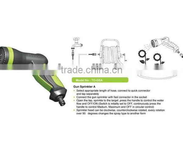 Garden Sprinkler With Hose and Connector,three Way Sprinkler photo-3