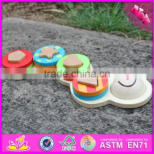 2016 New Design Educational Wooden Stacking Toys for Babies W13D128 photo-4