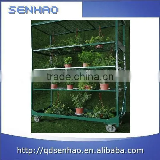 Garden Tools Green Mesh Rolling Display Cart photo-2