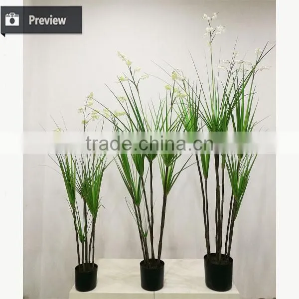 45 / 55 /65 Inch Nearly Nature Artificial Bonsai Grass Potted Scallop Grass With Orchid Flowers Fake Pots Plant photo-5