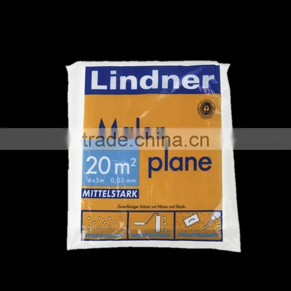 Br029 High Quality Plastic Painting Use Pre Taped Drop Cloths Drop Sheet for Germany Market photo-4