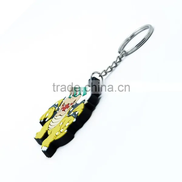Newest Design High Quality Sport Souvenir Soft Pvc Keychain, 2D/3D Silicone Keyring photo-2