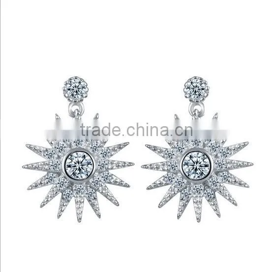 Minimalist Jewelry, Silver Sunshine Stud Earrings, 925 Sterling Silver Sun Earrings photo-2