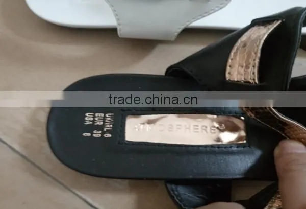 China Factory Stock Lady Flat Sandal Shoes Cheap Clearance Sale photo-4