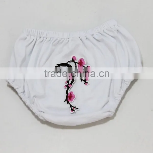 2017 New Arrival Cute Cotton Infant Toddle Pants Diaper Covers Baby Bloomers Embroidery Bloomer photo-2