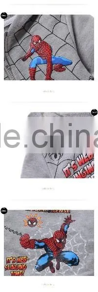 Grey Spiderman Hoodies Custom Hoodies Wholesale Hoodies photo-5