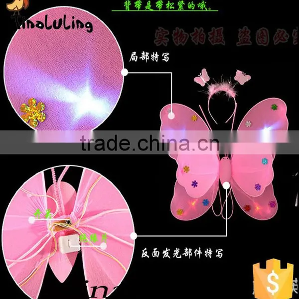 New Fashion Girls Fairy Wings Butterfly Shape LED Wings for Party Decorations Gifts for Gift Items photo-3