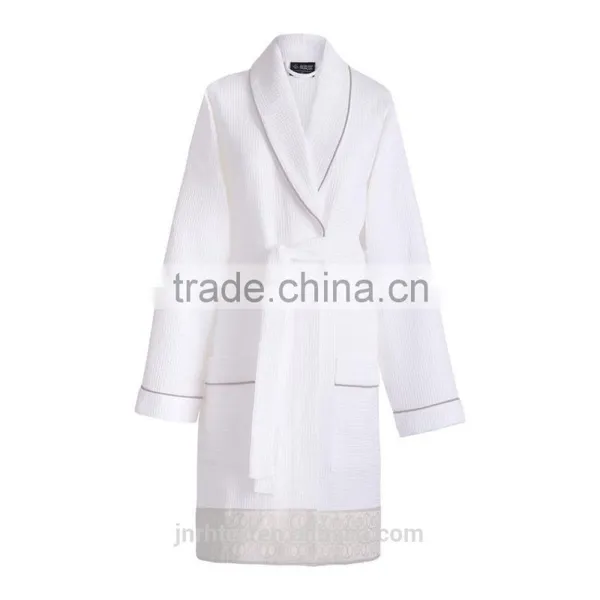 Unisex Cotton Waffle Custom Bathrobe Made in China photo-2