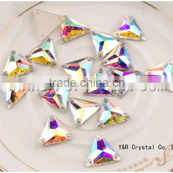 Glass Crystal Stone for Dress Clear AB Sew on Sotne for Dress photo-2