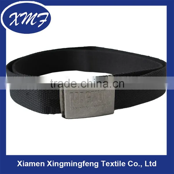 Hot Sale Custom Cotton Web Belt Slider Buckle Fabric Belt for Men photo-3