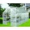 12x6 ft Modular Small DIY Backyard Greenhouse Kits With Powder Coated Metal Frame