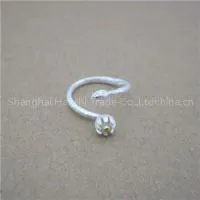 Small White Flower Finger Rings SSR0036